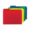 Smead Top Tab Poly Colored File Folders, 1/3-Cut Tabs: Assorted, Letter, 0.75" Exp, Assorted Colors, 12PK 10505